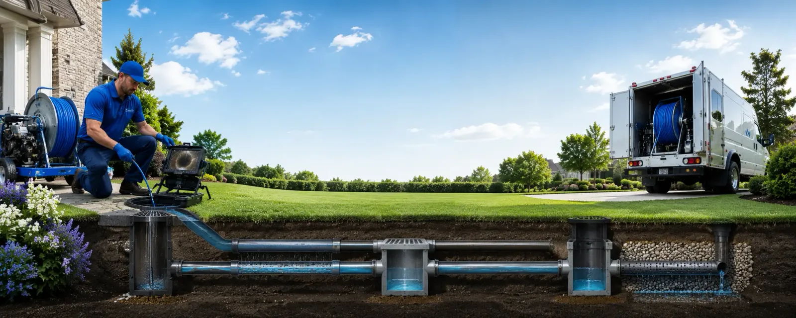 Outdoor drain cleaning information for Palmyra, MO